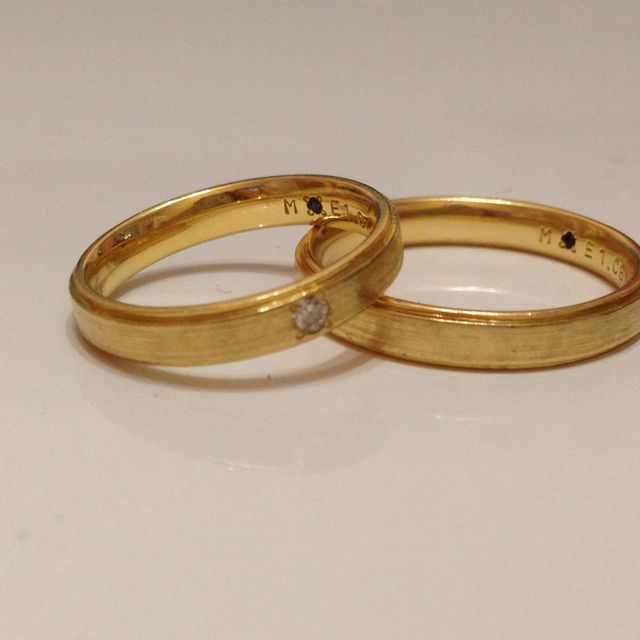 【BlaCykel(ブラシュケル)の口コミ】 イエローゴールドの指輪を探していましたが、光沢のあるイエローゴールド…