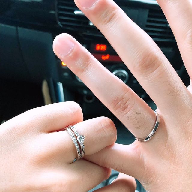 【アイプリモ(I-PRIMO)の口コミ】 婚約指輪をいただいたお店で結婚指輪も選びました。担当してくださった方…