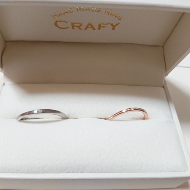 【CRAFY(クラフィ)の口コミ】 思い出に残るような指輪を作りたいと思っていました。インスタグラムで以…