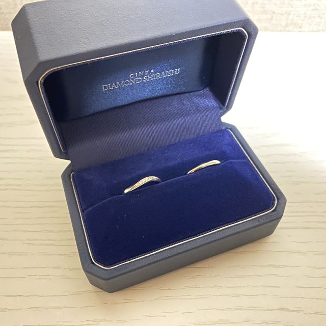 【銀座ダイヤモンドシライシの口コミ】 指輪のデザインと、着け心地がすごくよかったです！デザインもシンプルだ…
