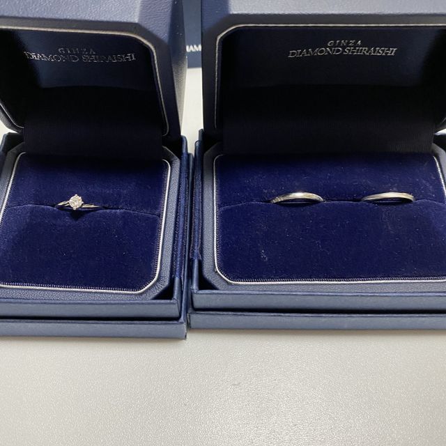 【銀座ダイヤモンドシライシの口コミ】 シンプルかつ落ち着いたデザインであり、職場にも付けて行きやすいところ…