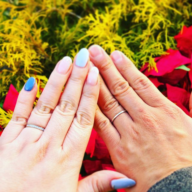 【アイプリモ(I-PRIMO)の口コミ】 結婚指輪を他店で選んでおり既にそこでセットリングとして婚約指輪も購入…