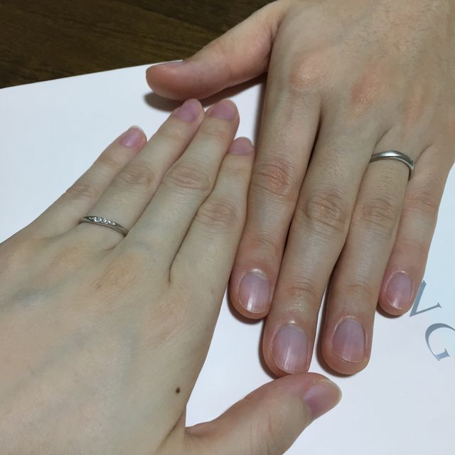 【CAFERING(カフェリング)の口コミ】 色々なブランドの指輪を試着させてもらった中で、つけ心地が一番良かった…