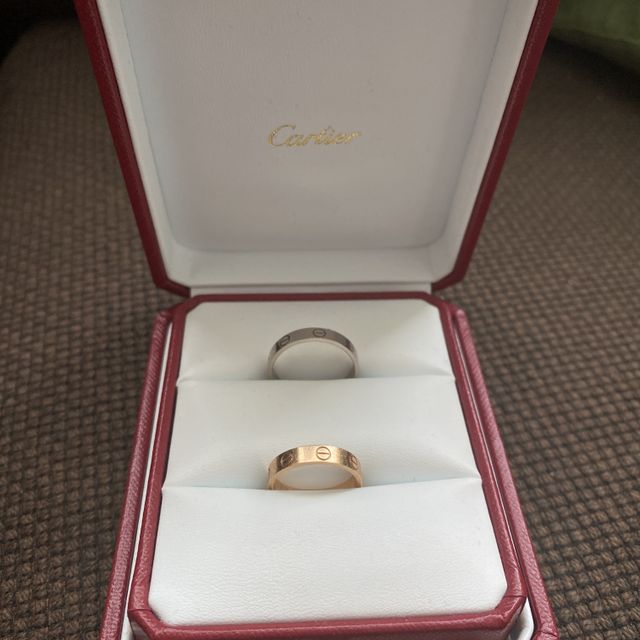 【カルティエ(Cartier)の口コミ】 もともと憧れていたラブリングの結婚指輪に。
それぞれの肌の色に合わせて…