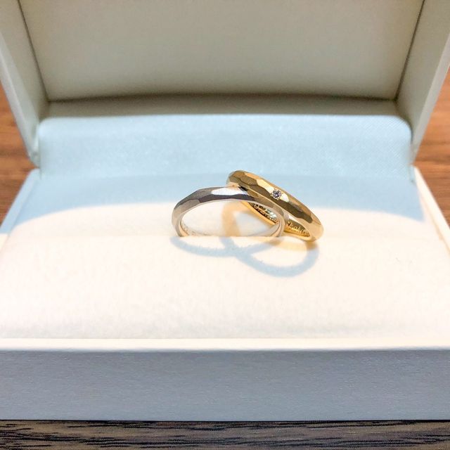 【THREE TREES(スリーツリーズ)の口コミ】 なんと言っても手作りができること。プラチナとゴールド、色はそれぞれ夫…