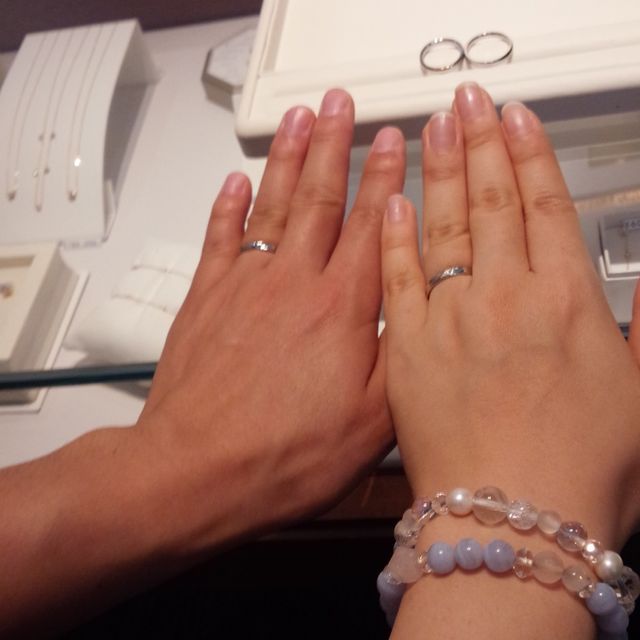 【銀座ダイヤモンドシライシの口コミ】 迷っていたときにお店の方が、きっとお客様にお似合いになると思って&hell…