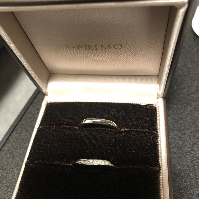 【アイプリモ(I-PRIMO)の口コミ】 ダイヤの輝きと試着してのフィット感でこれだ！！とピンときました！初め…