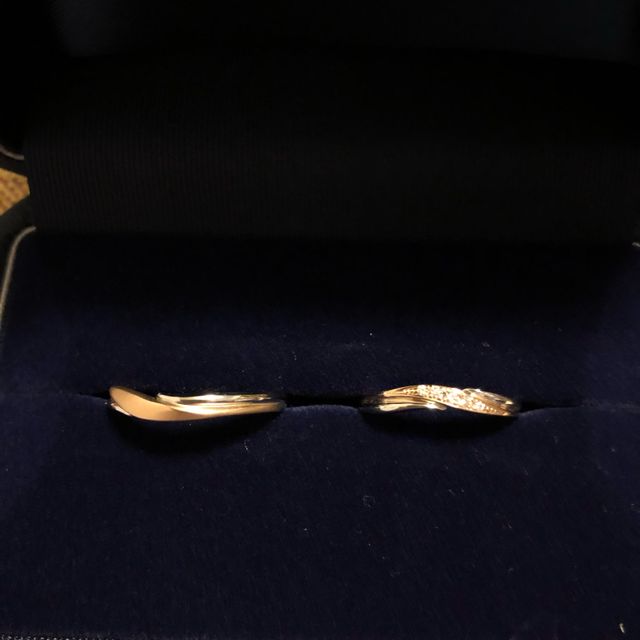 【銀座ダイヤモンドシライシの口コミ】 ピンクゴールド！ゼクシィ相談カウンターで一度見た時から一目惚れで、他…