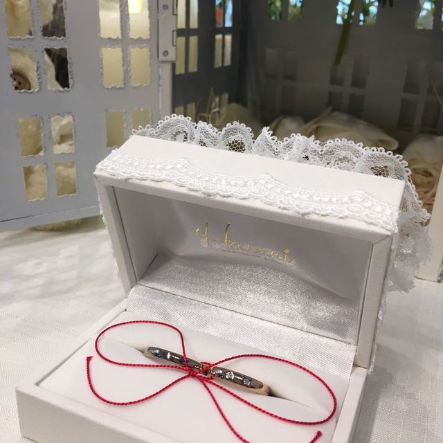 【Hamri(ハムリ)の口コミ】 2人でデザインを決めて型取りまでを手作りしました。シンプルながら、埋め…