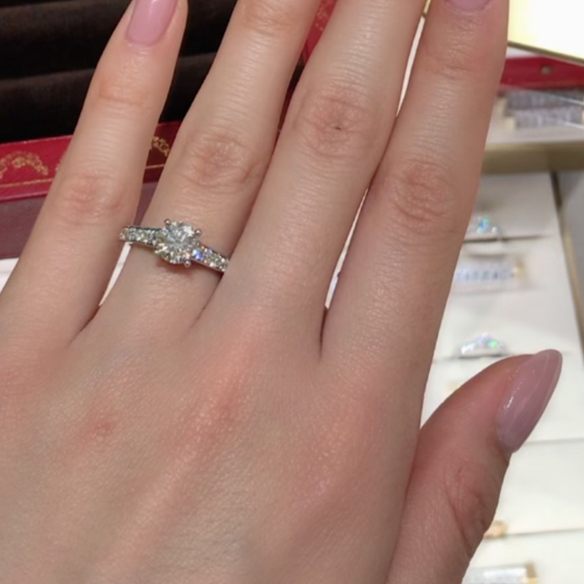 【カルティエ(Cartier)の口コミ】 カルティエ ソリテール 1895  パヴェセッティング
(センターストーン1cara…