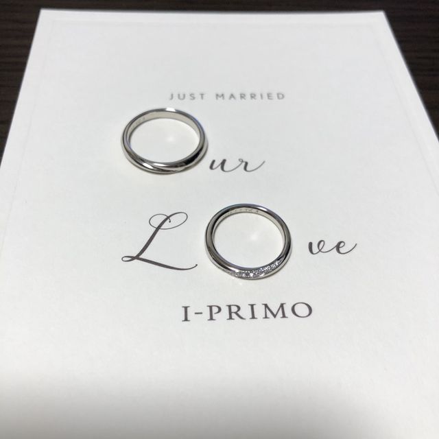 【アイプリモ(I-PRIMO)の口コミ】 デザインで決めました。旦那とペアで購入したかったので、どちらにも似合…