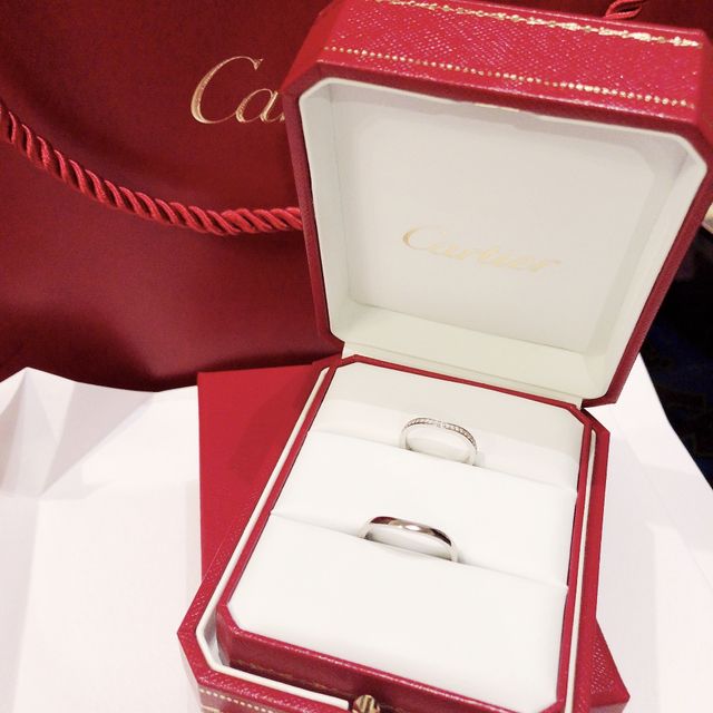 【カルティエ(Cartier)の口コミ】 エタニティ、もしくはハーフエタニティで小さなダイヤのついている結婚指…