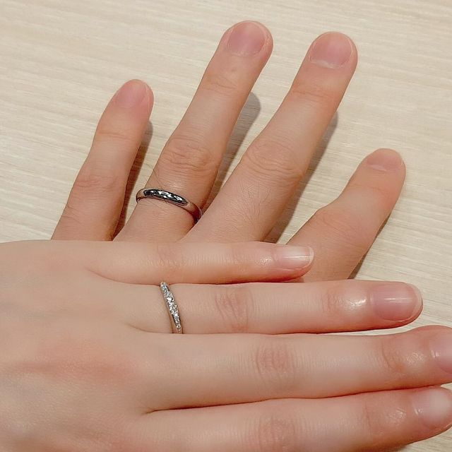 【エクセルコダイヤモンド(EXELCO DIAMOND)の口コミ】 デザインが豊富にある中から、ある程度は決めてからお店に行きました。い…