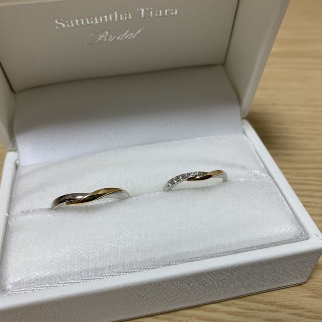 【サマンサティアラブライダル(Samantha Tiara Bridal)の口コミ】 交際中にふら〜っと立ち寄った店舗に写真の指輪があり、とてもかわいいな…