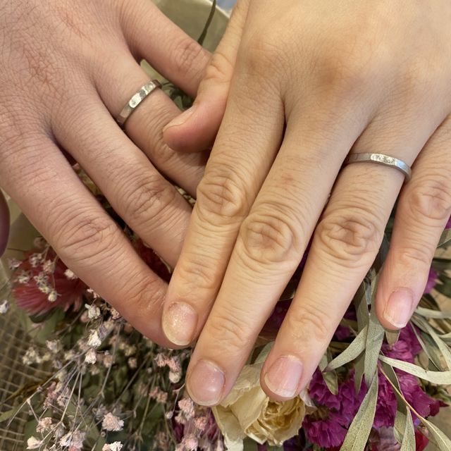【鎌倉彫金工房の口コミ】 思い出に残る結婚指輪が良いな、と思い2人でデザインが決められて自分たち…