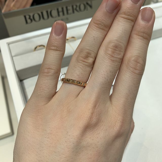 【ブシュロン(BOUCHERON)の口コミ】 指輪のデザインは結婚指輪として、変わったデザインがいいと思う人にもぴ…