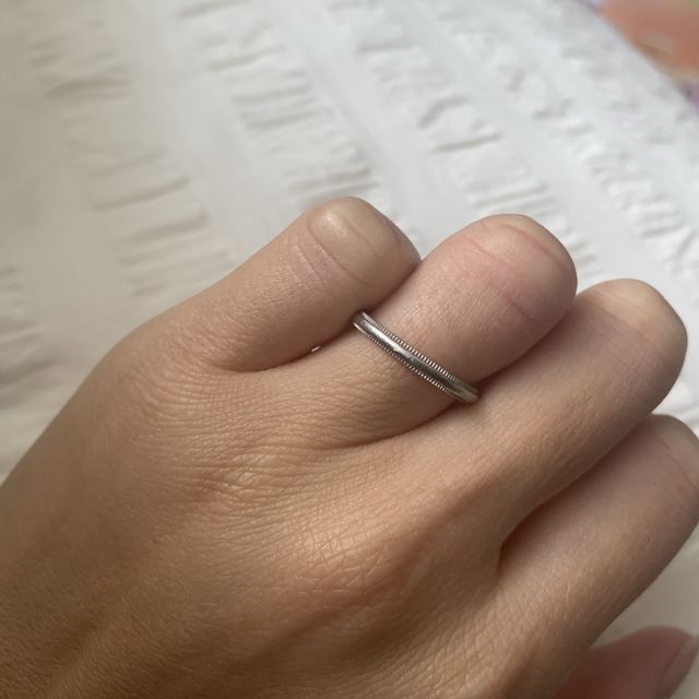 【ティファニー(Tiffany & Co.)の口コミ】 憧れのティファニー で婚約指輪をいただいたので結婚指輪も同じブランドが…