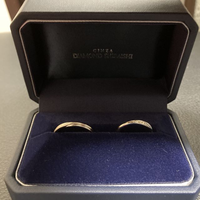 【銀座ダイヤモンドシライシの口コミ】 パンフレットを見たときに、デザインの種類が多く、その中に好みのデザイ…