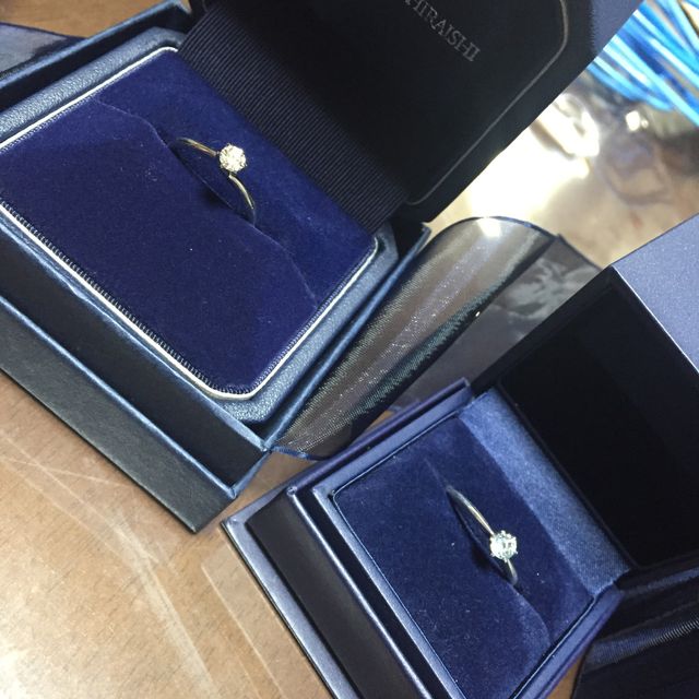 【銀座ダイヤモンドシライシの口コミ】 ダイヤが素敵だったので、ダイヤの邪魔にならないデザインにしたかったの…
