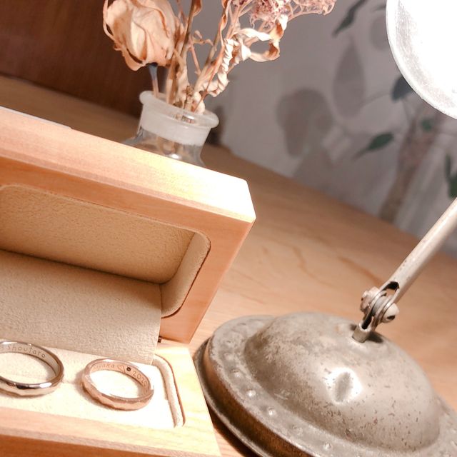 【uchimari(ウチマリ)の口コミ】 結婚指輪は絶対に手作りが良いと思い、自分たちで作れる店舗を探しました…