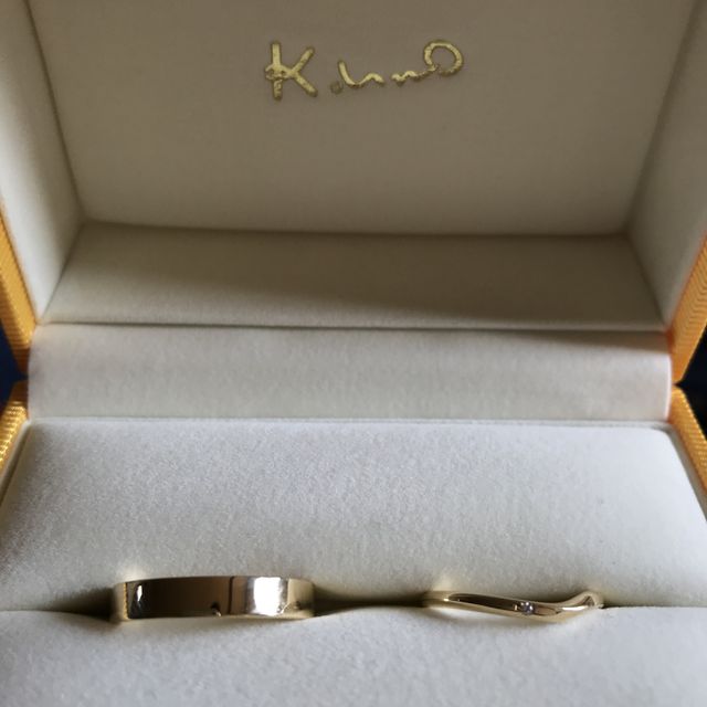 【ケイウノ ブライダル(K.UNO BRIDAL)の口コミ】 手作りにしたかったのですがゴールドは手作りできないとのことでオーダー…