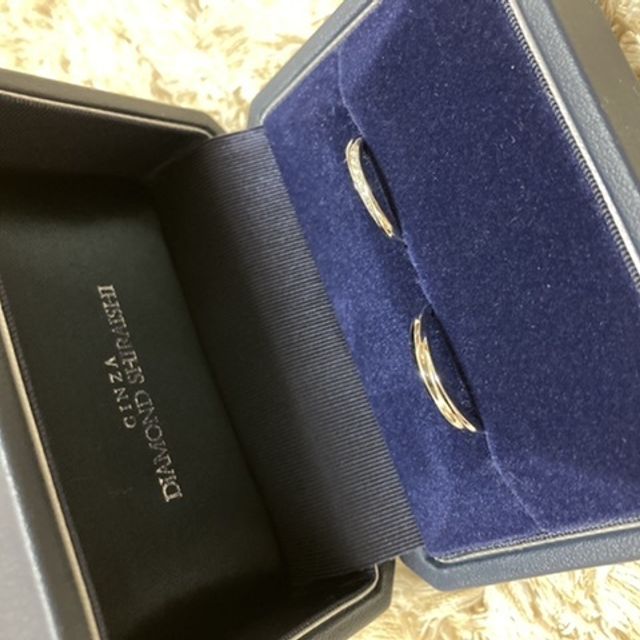 【銀座ダイヤモンドシライシの口コミ】 婚約指輪を新郎が一人で選んでくれていて、偶然私が気に入ったデザインも…