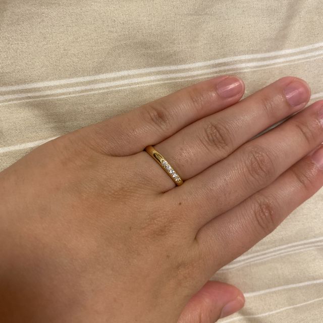 【アイプリモ(I-PRIMO)の口コミ】 旦那様と結婚指輪はもともとイエローゴールドがいいね！と話しており、い…