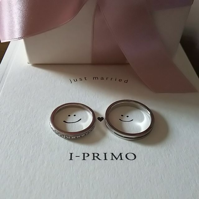 【アイプリモ(I-PRIMO)の口コミ】 一生つける物なので、材質はプナチナにこだわり、デザインはシンプルな物…