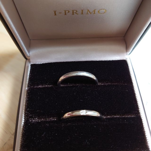 【アイプリモ(I-PRIMO)の口コミ】 シンプルな指輪が希望でしたので、細すぎず太すぎずの2.5ミリ幅にしました…