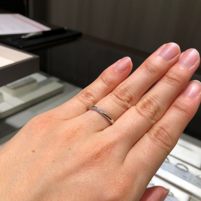 【アイプリモ(I-PRIMO)の口コミ】 プラチナの指輪に憧れがあり、結婚指輪はプラチナを選びたいと思っていま…