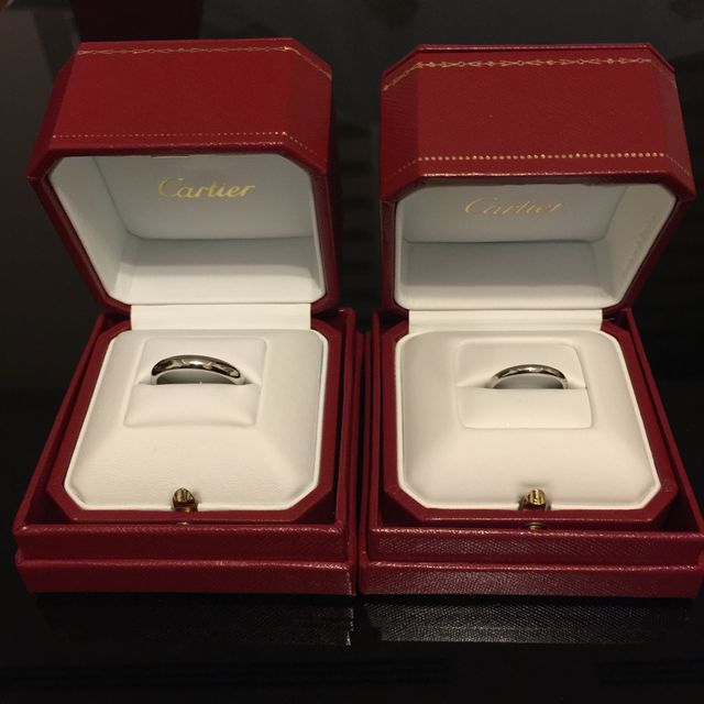 【カルティエ(Cartier)の口コミ】 結婚指輪は毎日、日々の生活においてつけるものなのでシンプルなデザイン…