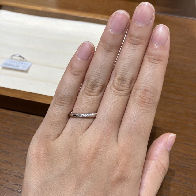 【TRECENTI(トレセンテ)の口コミ】 素材がプラチナの比率が大きくて他店と比べてもとてもよいもので、価格に…