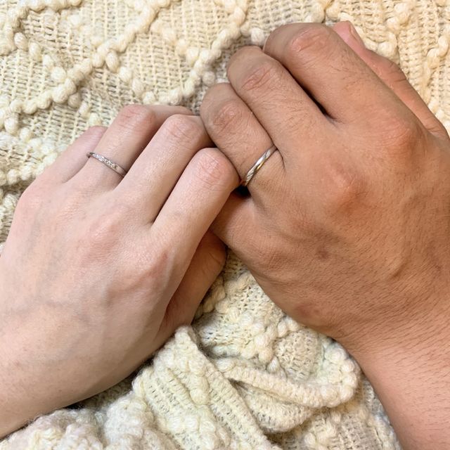 【銀座ダイヤモンドシライシの口コミ】 ダイヤモンド入りは購入するつもりはなかったのですが、
いざ、試着をして…