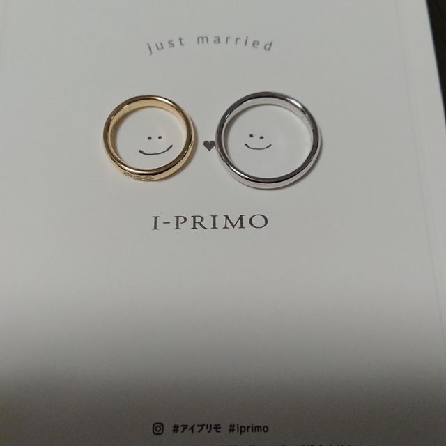 【アイプリモ(I-PRIMO)の口コミ】 私はイエローゴールドがよく、シンプルで3つダイヤのにしました。トリトー…