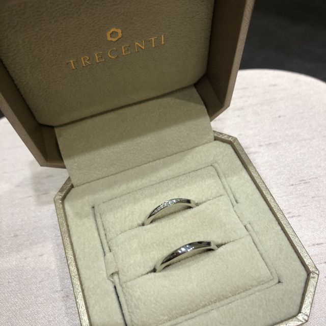 【TRECENTI(トレセンテ)の口コミ】 スタッフさんの対応がよく、色々な種類の指輪をたくさん着用させて頂きま…