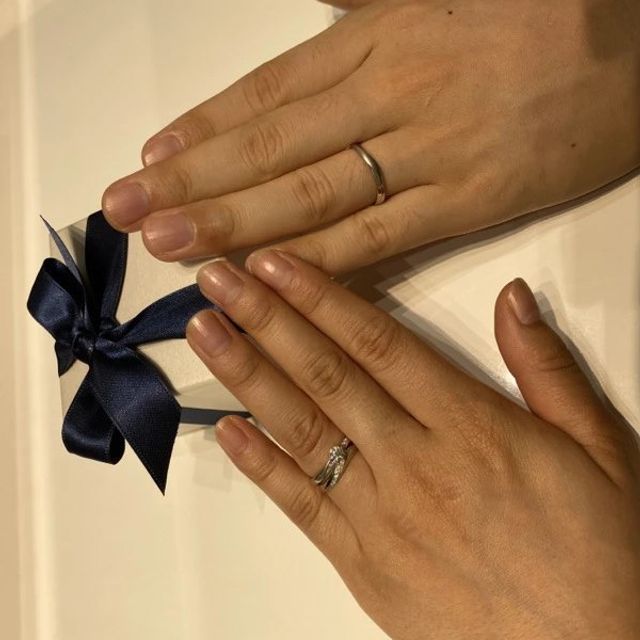 【4℃ BRIDAL(ヨンドシーブライダル)の口コミ】 マッド系がよく、人と少しでも違うやつがよかったのでアクアニティライン…