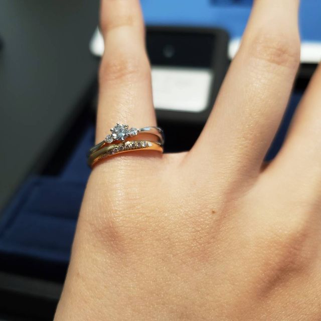 【4℃ BRIDAL(ヨンドシーブライダル)の口コミ】 他のお店もチェックしましたが、一番つけ心地が良かったのが決め手になり…