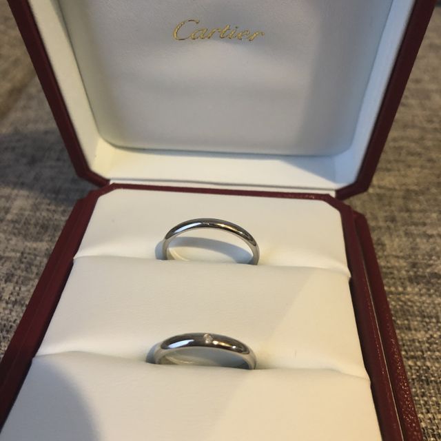 【カルティエ(Cartier)の口コミ】 彼が指輪はカルティエがいい！と決めていて、私は何でも良かったので彼に…