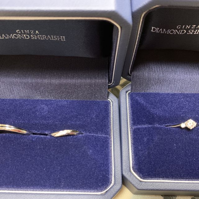 【銀座ダイヤモンドシライシの口コミ】 デザインやつけ心地がよかったのと、指輪へのこだわりポイントなど知識が…