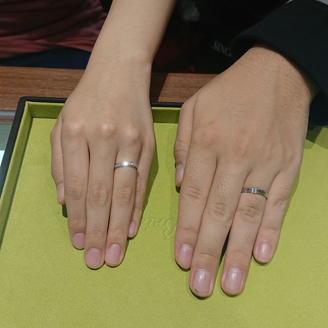 【PILOT BRIDAL(パイロットブライダル)の口コミ】 最初に、婚約指輪を買ってとても良かったので、結婚指輪もと思い伺ったら…