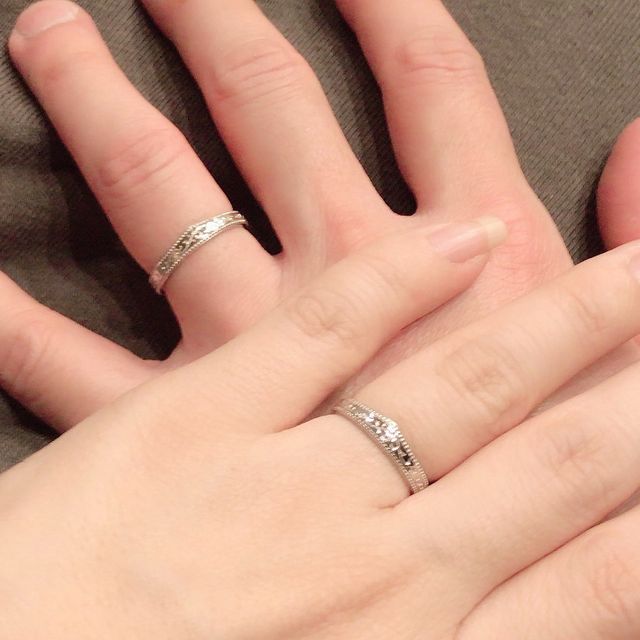 【Justin Davis Bridal(ジャスティンデイビスブライダル)の口コミ】 プラチナがあったのと、デザインにひとめぼれしました。いろいろなお店を…