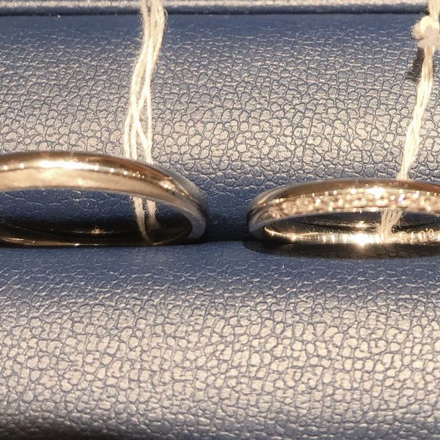 【銀座ダイヤモンドシライシの口コミ】 シンプルかつかわいいデザインを探していて、ダイヤが付いている指輪が良…