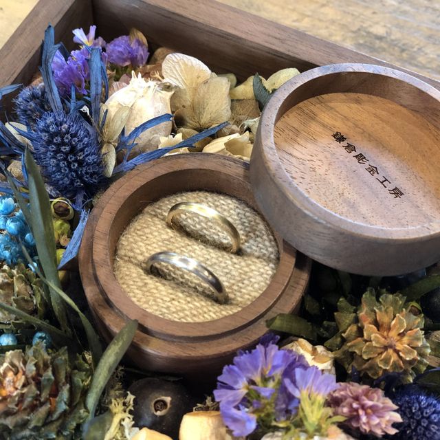 【鎌倉彫金工房の口コミ】 2人で作れるという特別感に惹かれてこちらで結婚指輪を作ることに決めまし…
