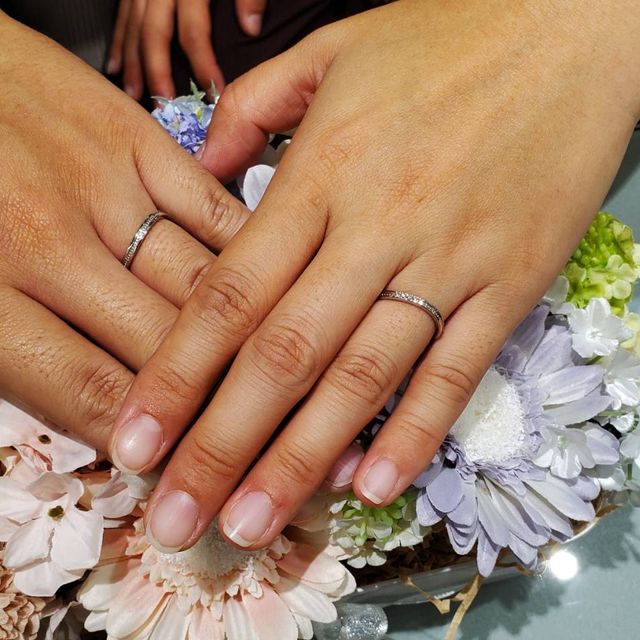 【アイプリモ(I-PRIMO)の口コミ】 指輪を2人でつけた時にしっくりときて、これだ！！と思い、つけた印象もよ…