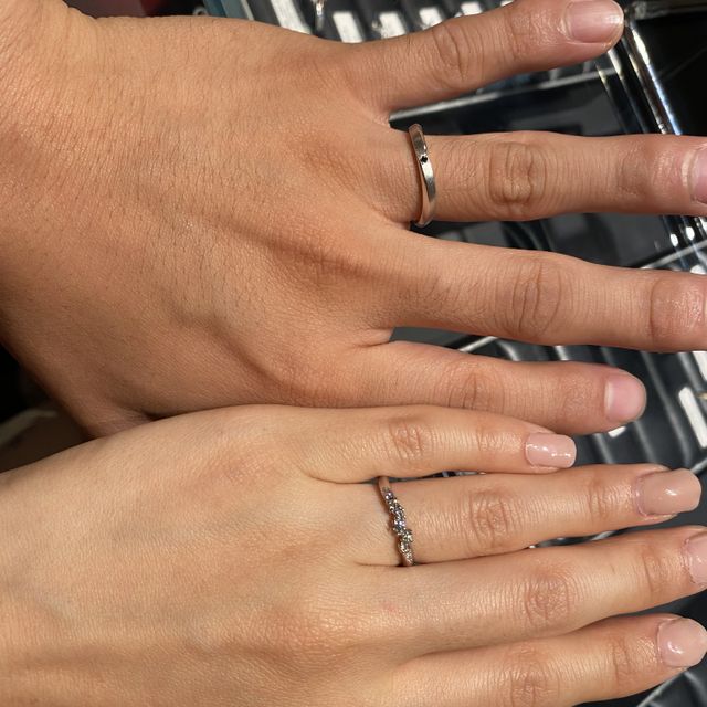 【エクセルコダイヤモンド(EXELCO DIAMOND)の口コミ】 来店前にネットで先にデザイン見ていて、デザインが他にないゴージャス感…