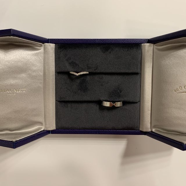 【ショーメ(CHAUMET)の口コミ】 婚約指輪と同じブランド、同じデザインで合わせたかったからです。婚約指…