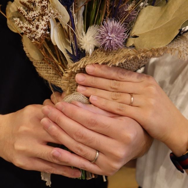 【鎌倉彫金工房の口コミ】 それぞれが指輪を買い、贈り合うよりも一緒に作って贈り合う方が素敵だな…