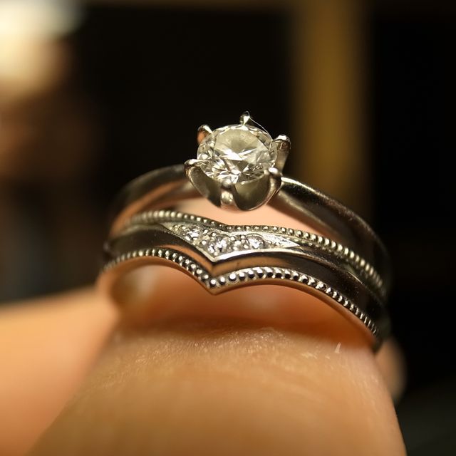 【ケイウノ ブライダル(K.UNO BRIDAL)の口コミ】 世界でたった二つの自分たちだけのオリジナルの指輪を作ることができたこ…