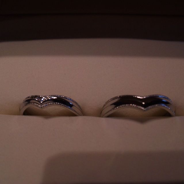 【ケイウノ ブライダル(K.UNO BRIDAL)の口コミ】 世界でたった二つの自分たちだけのオリジナルの指輪を作ることができたこ…