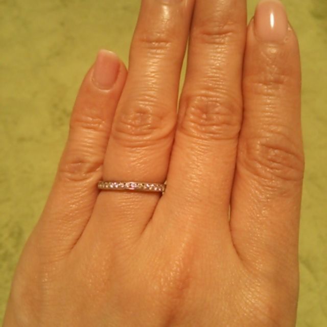 【ティファニー(Tiffany & Co.)の口コミ】 もう若くない年齢だったので、ダイヤモンドが付いていて、マリッジリング…